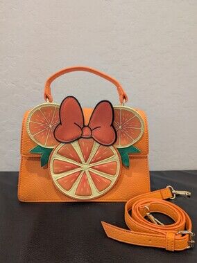 Our Universe | Minnie Mouse | Orange Citrus Top-Handle Crossbody Bag